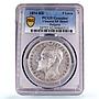 Bulgaria 5 leva King Ferdinand I Coinage KM-18 XF Details PCGS silver coin 1894
