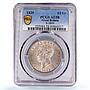 Great Britain 1/2 crown King George IV Coinage KM-695 AU58 PCGS silver coin 1829