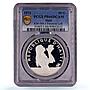 Haiti 50 gourdes Woman on the Beach Fineness Left PR66 PCGS silver coin 1973