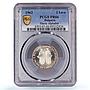 Bulgaria 2 leva Slavonic Slavic Alphabet 1100 Years PR66 PCGS silver coin 1963