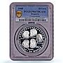 Bulgaria 10 leva Intercosmos Cosmonauts Space KM-157 PR67 PCGS silver coin 1985