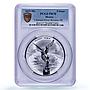 Mexico 5 onzas Libertad Angel of Independence Reverse PR70 PCGS silver coin 2019
