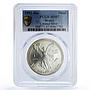 Mexico 1 onza Libertad Angel of Independence MS67 PCGS silver coin 1992