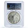 Mexico 1 onza Libertad Angel of Independence MS68 PCGS silver coin 1996