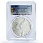 Mexico 1 onza Libertad Angel of Independence MS68 PCGS silver coin 2007