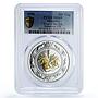Mongolia 500 togrog Lunar Calendar Year of Rat Gilt MS69 PCGS silver coin 2008