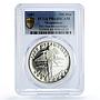 Mozambique 100 matades Free Mozambique Armed Man X#1 PR64 PCGS silver coin 1987