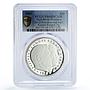 Hutt River 25 dollars President Ronald Reagan Visit PR68 PCGS silver coin 1985