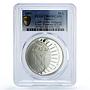 Turkey 50 lira Global Warming Threat Life Fountain PR68 PCGS silver coin 2009