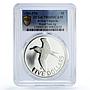 British Virgin Islands 5 dollars Royal Tern Bird KM-30a PR69 PCGS Ag coin 1981