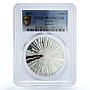 Latvia 1 lats State Time Values Rebirth PR69 PCGS silver coin 2007