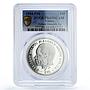 Liberia 10 dollars Revolutionary Mandela Politics PR69 PCGS silver coin 1994