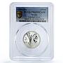 Mexico 1/4 onza Libertad Angel of Independence PR69 PCGS silver coin 1994