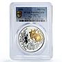 Mongolia 500 togrog Lunar Calendar Year of Rat Mouse PR69 PCGS silver coin 1996