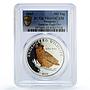 Mongolia 500 togrog Conservation Wildlife Owl Bird PR69 PCGS silver coin 2005