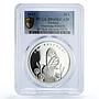 Turkey 20 lira Conservation Glasswing Butterfly PR69 PCGS silver coin 2019