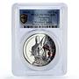 Mongolia 500 togrog Woodland Spirits Rabbit Fauna PR70 PCGS silver coin ND 2019