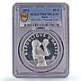 Haiti 50 gourdes Woman on the Beach Fineness Left PR67 PCGS silver coin 1973