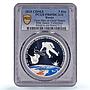 Russia 3 roubles First Man in Outer Space Gagarin PR69 PCGS silver coin 2015
