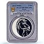 Russia 3 roubles Lunar Calendar Year of the Horse PR70 PCGS silver coin 2014
