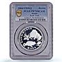 Russia 1 rouble Conservation Red Book Rush Toad Fauna PR70 PCGS silver coin 2004