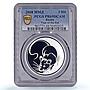 Russia 3 roubles Lunar Calendar Year of the Rat Mouse PR69 PCGS silver coin 2008