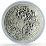 Rwanda 50 francs African Ounce Impala Deer Wildlife Fauna Matte silver coin 2014