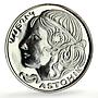 Nagorno-Karabakh Artsakh 1000 dram Goddess Astghik Mythology silver coin 2004