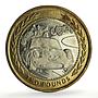 Isle of Man 2 pounds Three Racing Cars Automobiles Races bimetal coin 1997