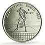Cambodia 4 riels Barcelona Summer Olympic Games Tennis Player CuNi coin 1991