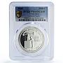 Costa Rica 5000 colones Central Bank Screw Press PR66 PCGS silver coin 2000