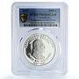 Costa Rica 5000 colones Colon Columbus Centennial PR68 PCGS silver coin 1997