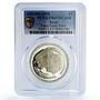 Egypt 1 pound Peace Treaty Anwar Sadat Politics PR67 PCGS silver coin 1980