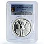 Egypt 5 pounds Treasures King Senusert I God Ra PR68 PCGS silver coin 1994