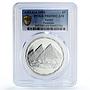 Egypt 5 pounds Ancient Treasures Giza Pyramids PR69 PCGS silver coin 1993