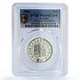 Georgia 10 lari Christianity Anniversary Religion PR66 PCGS silver coin 2000