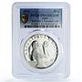 Haiti 50 gourdes Woman on the Beach Fineness Left PR63 PCGS silver coin 1973