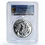 Philippines 25 piso Marcos Reagan Meeting Politics MS67 PCGS silver coin 1982