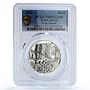 South Africa 1 rand Wine Industry Production Barrels PR67 PCGS silver coin 2000