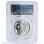 South Africa 1 rand Tourism Industry Train Railways PR69 PCGS silver coin 2001