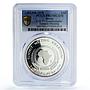 Sudan 10 pounds Khartum Summit Meeting Countermarks PR67 PCGS silver coin 1978