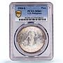 Philippines 1 peso US Decimal Coinage Large Type MS63 PCGS silver coin 1904-S
