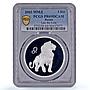 Russia 3 roubles Zodiac Signs Leo the Lion PR69 PCGS silver coin 2003