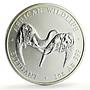 Zambia 5000 kwacha African Wildlife Elephant Fauna Matte silver coin 2002