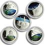 Mongolia 500 togrog x 5 Set Soviet Space Exploration proof silver coins 2007