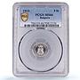 Bulgaria 5 stotinki King Ferdinand I Coinage KM-24 MS66 PCGS CuNi coin 1913