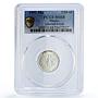 Mexico 1/10 onza Libertad Angel of Independence MS68 PCGS silver coin 1991