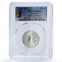 Mexico 1/4 onza Libertad Angel of Independence MS67 PCGS silver coin 1994