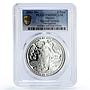 Mexico 5 pesos Ibero-American Acapulco Galleon Ship PR69 PCGS silver coin 2003