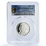 Costa Rica 300 colones Alajuela Founding Jose Ramirez PR68 PCGS silver coin 1981